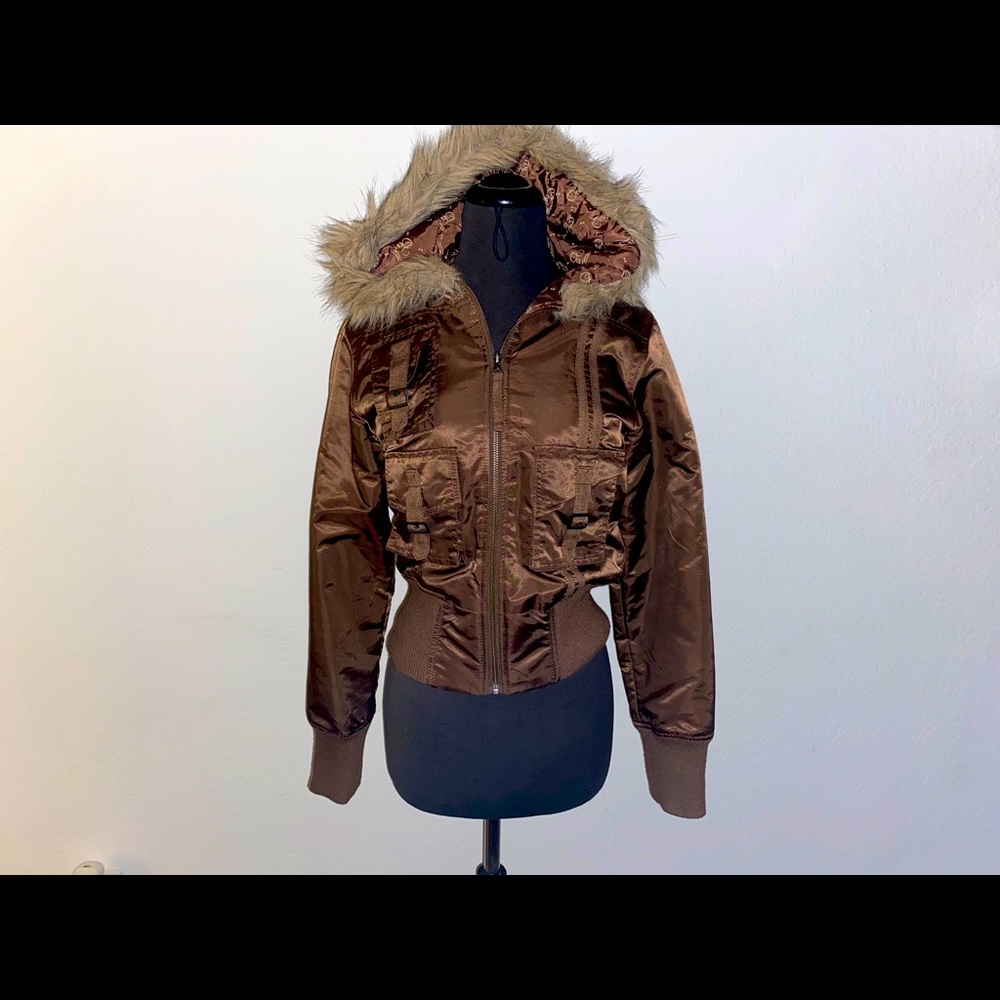 O’Neill bomber jacket with fuzzy hood